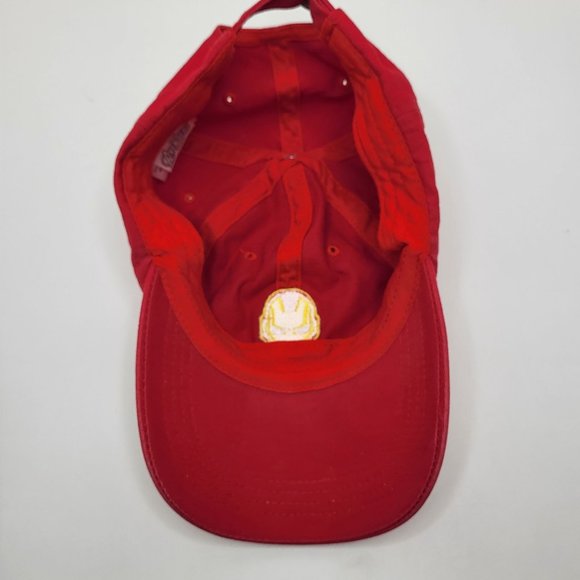 Culturefly Marvel Avengers Iron Man Youth Hat Ball Cap Red - Picture 8 of 12